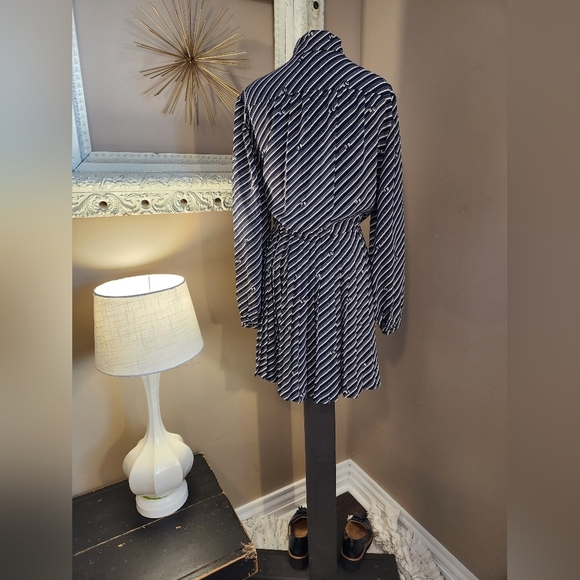 Striped Navy ERGE Dress Size 12 - Picture 6 of 15